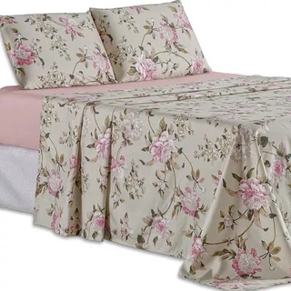 Jogo de Cama 3 peças forro de cama Casal Sem Elástico Bainha toque de pessego 200 fios em Oferta na Shopee
