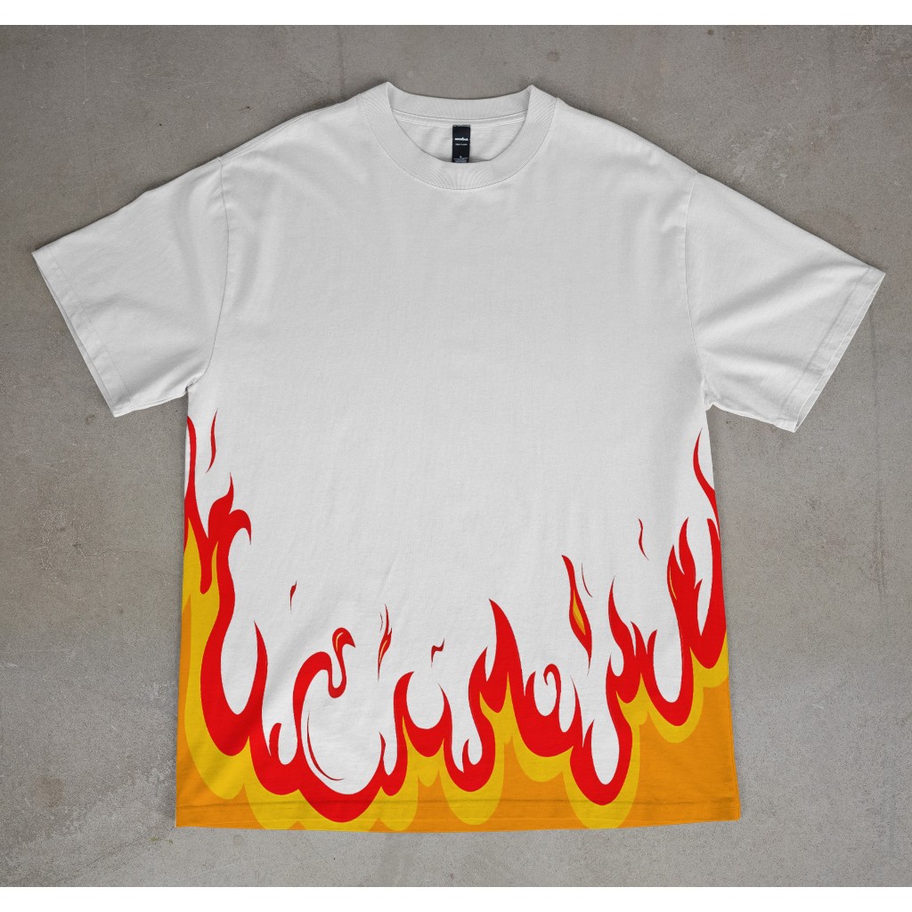 新品 XXLサイズ WHITE FLAME Tシャツ BABYL Camiseta Oversized Streetwear Camisa Masculina 100% Algodão Blx
