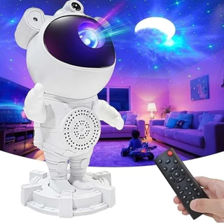 Astronauta Projetor com Luzes de Estrelas e Alto-Falante Bluetooth – Ambiente Imersivo
