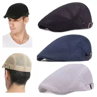 Boina Boné Italiana com Fivela Regulável Tecido Respirável Tamanho Único Estilo Casual