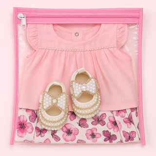 Kit 5/10 Saquinho Maternidade Multiuso Organizador Nécessaire Envelope Com Zíper em Oferta na Shopee