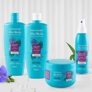 KIT ALTA MODA SHAMPOO - CONDICIONADOR - MASCARA - SPRAY - CREME