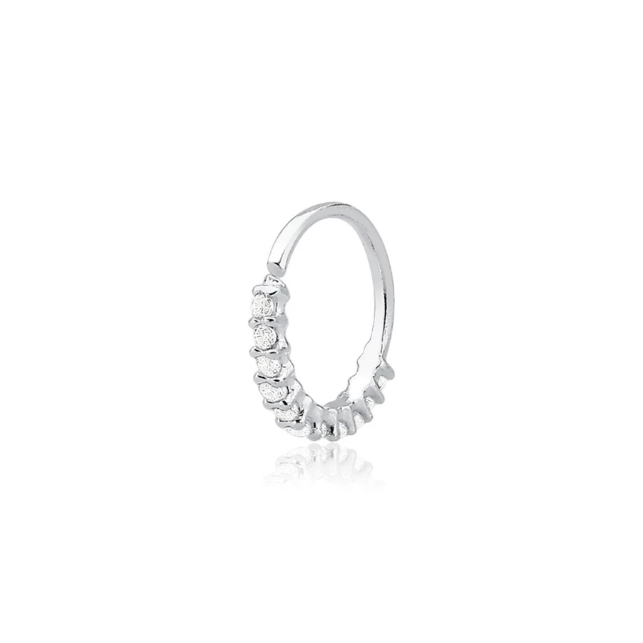 Piercing de Prata 925 Argola Cravejada