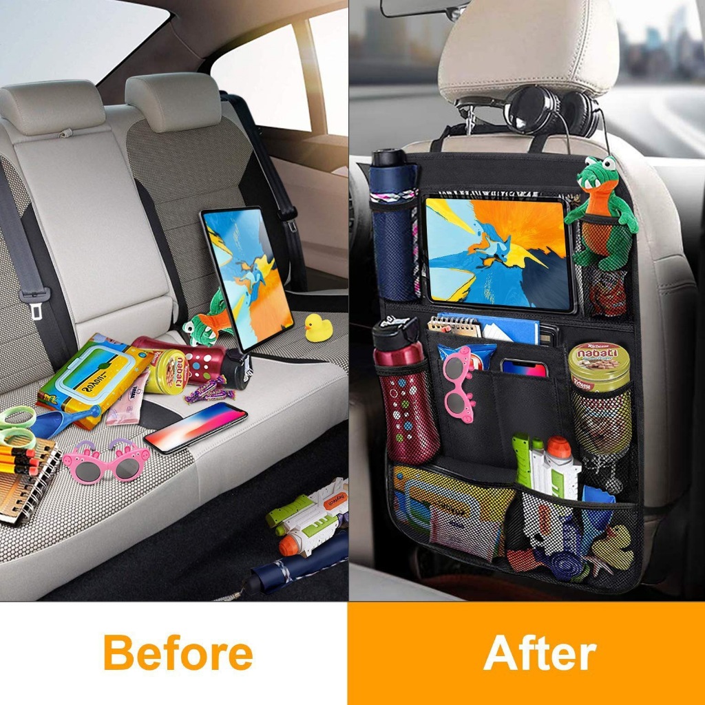 Imagem do produto Bolsa de armazenamento multifuncional para encosto de banco de carro 3