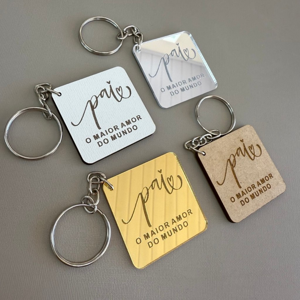 Kit De Chaveiro Dia Dos Pais, Lembrancinha com frase Pai Maior Amor Do ...