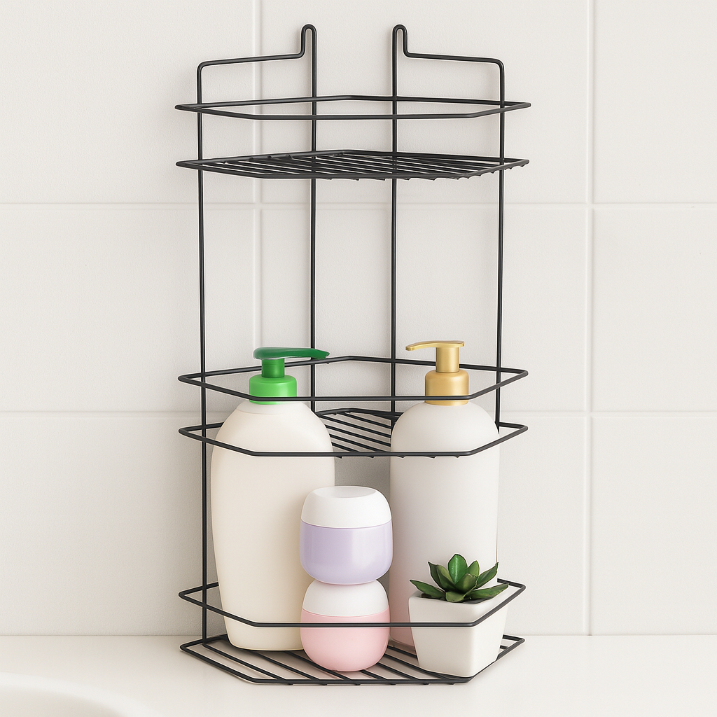Porta Shampoo De Colocar No Banheiro 3 Andares | Shopee Brasil
