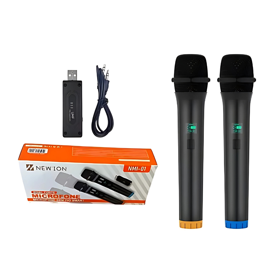 Kit 2 Microfones Sem Fio Sinal Forte Digital Igreja