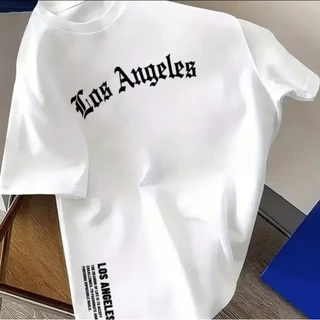 KIT 2 Camisa Estampada Los angeles Escrita 100% Algodão Premio
