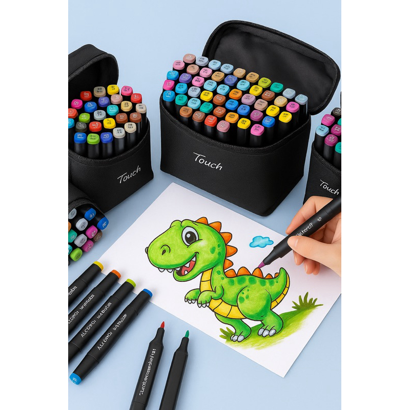 Kit Canetas Touch Marcadoras Colorir Cadernos Canetinhas Pintar Livro ...