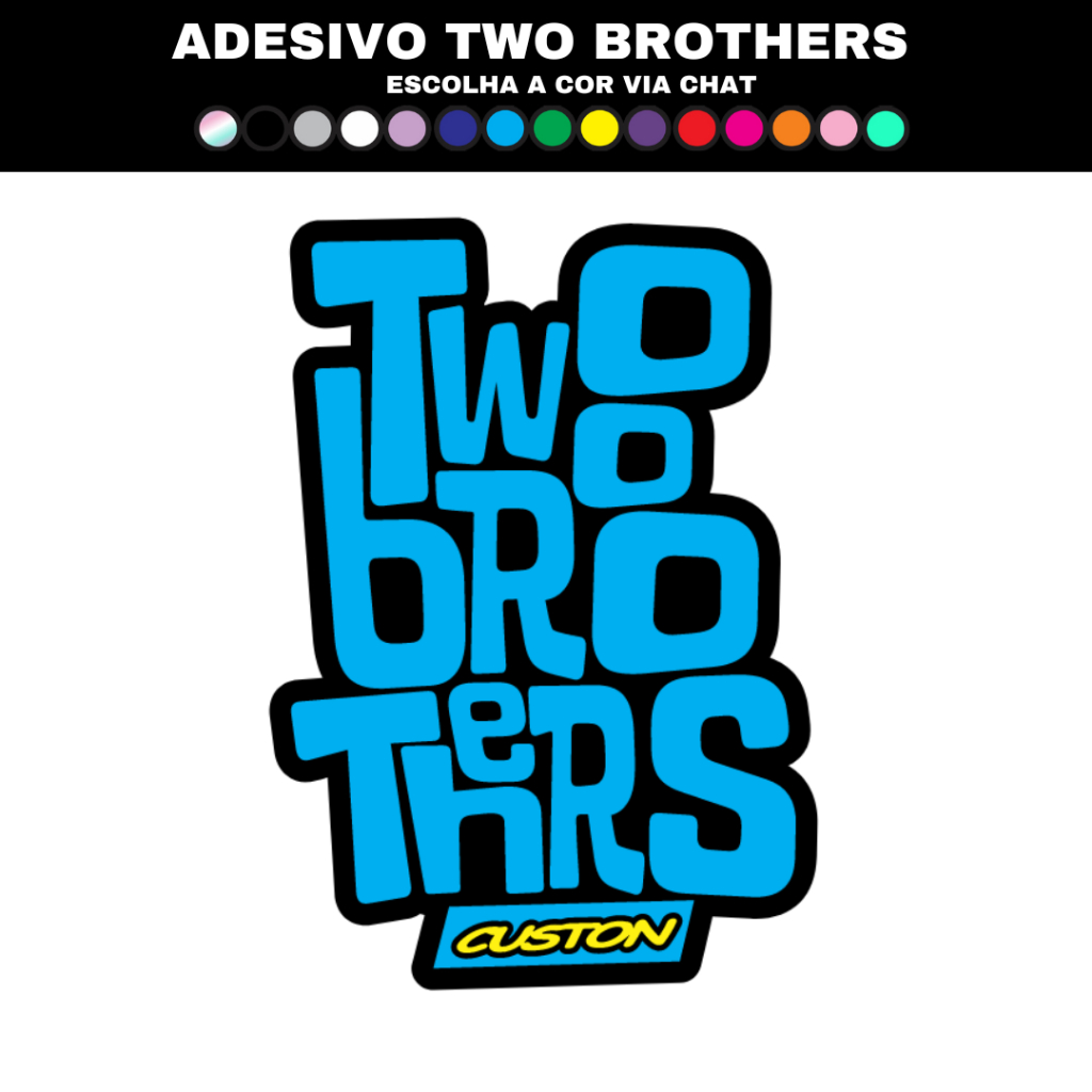 ADESIVO TWO BROTHERS ORIGINAL VARIAS CORES | Shopee Brasil