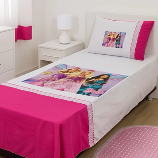 lençol infantil solteiro com fronha 2 pcs estampado