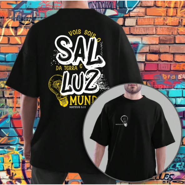 Roupas Evangélicas Sal Da Terra Roupas Camiseta Cristã Gospel Sal