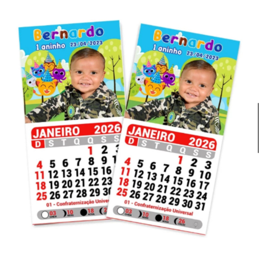 Mini calendário 2026 kit com 1000 unidades personalizado com logo ou ...