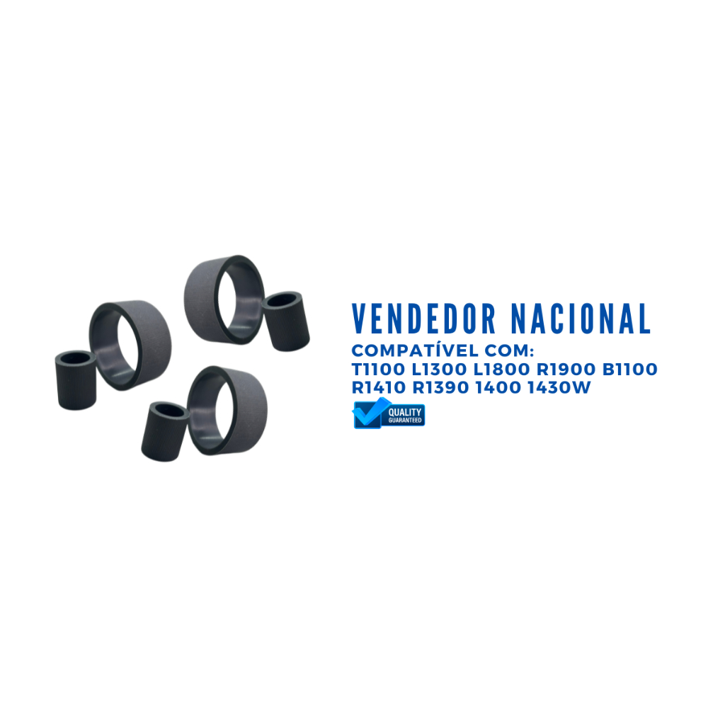 Kit Par Capas do Rolete Pick Up Roller compatível Epson L1300 L1800 ...