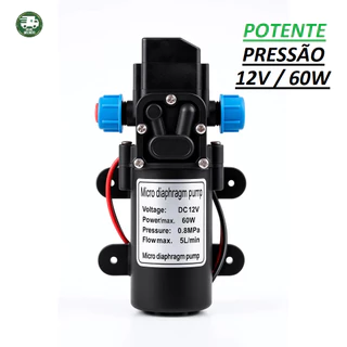 Bomba 12v 110psi Muito Forte Vazão 5L/m Pressão