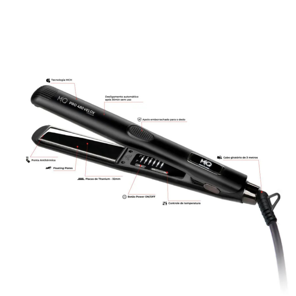 KIT MQ - SECADOR IONIZE 2200W 220V + CHAPINHA PRO 480 VELOX BIVOLT