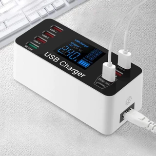 Carregador Inteligente Profissional Usb Fast Charger 8 Porta