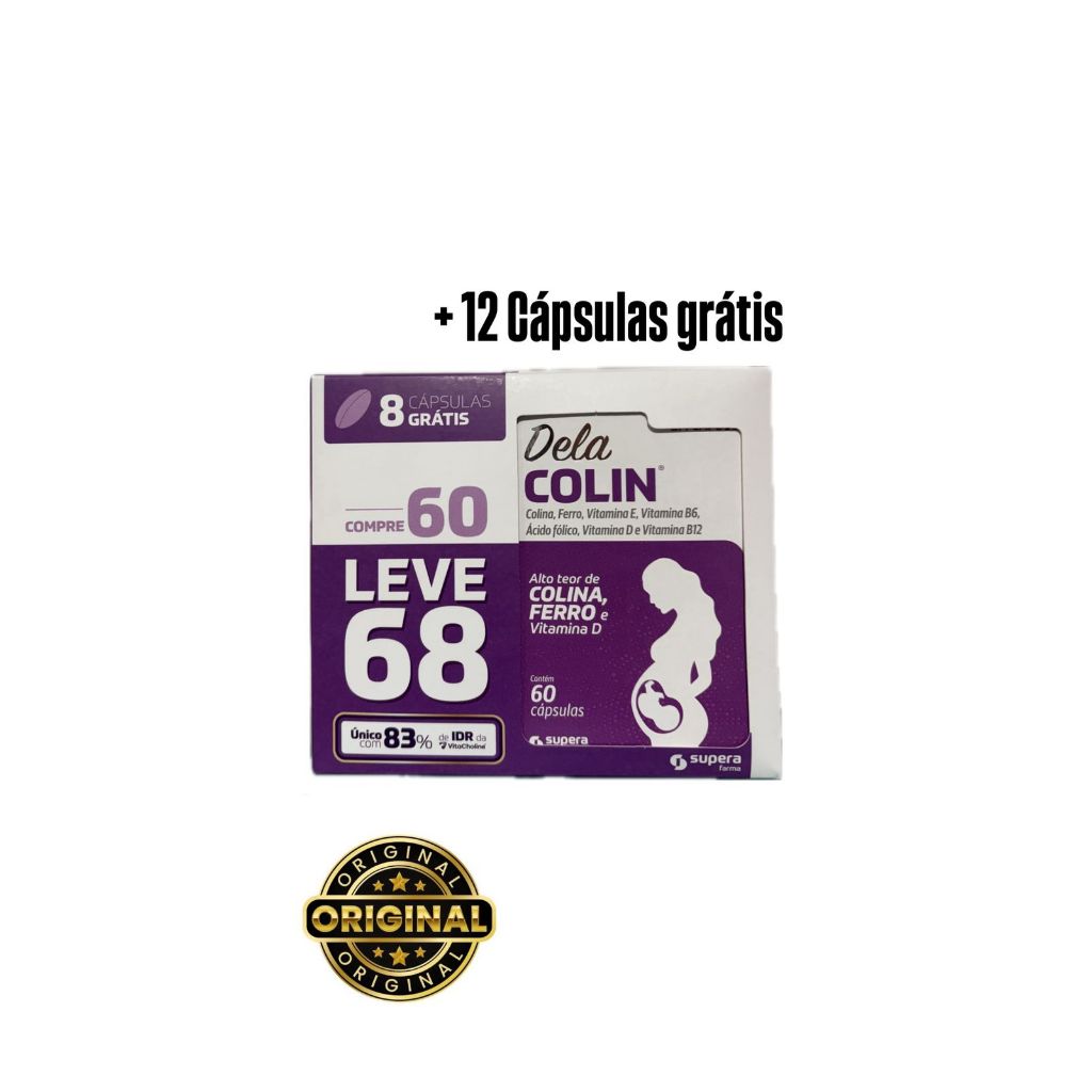 Dela Colin-Suplemento Alimentar com 60 capsulas+12 capsulas de brinde ...