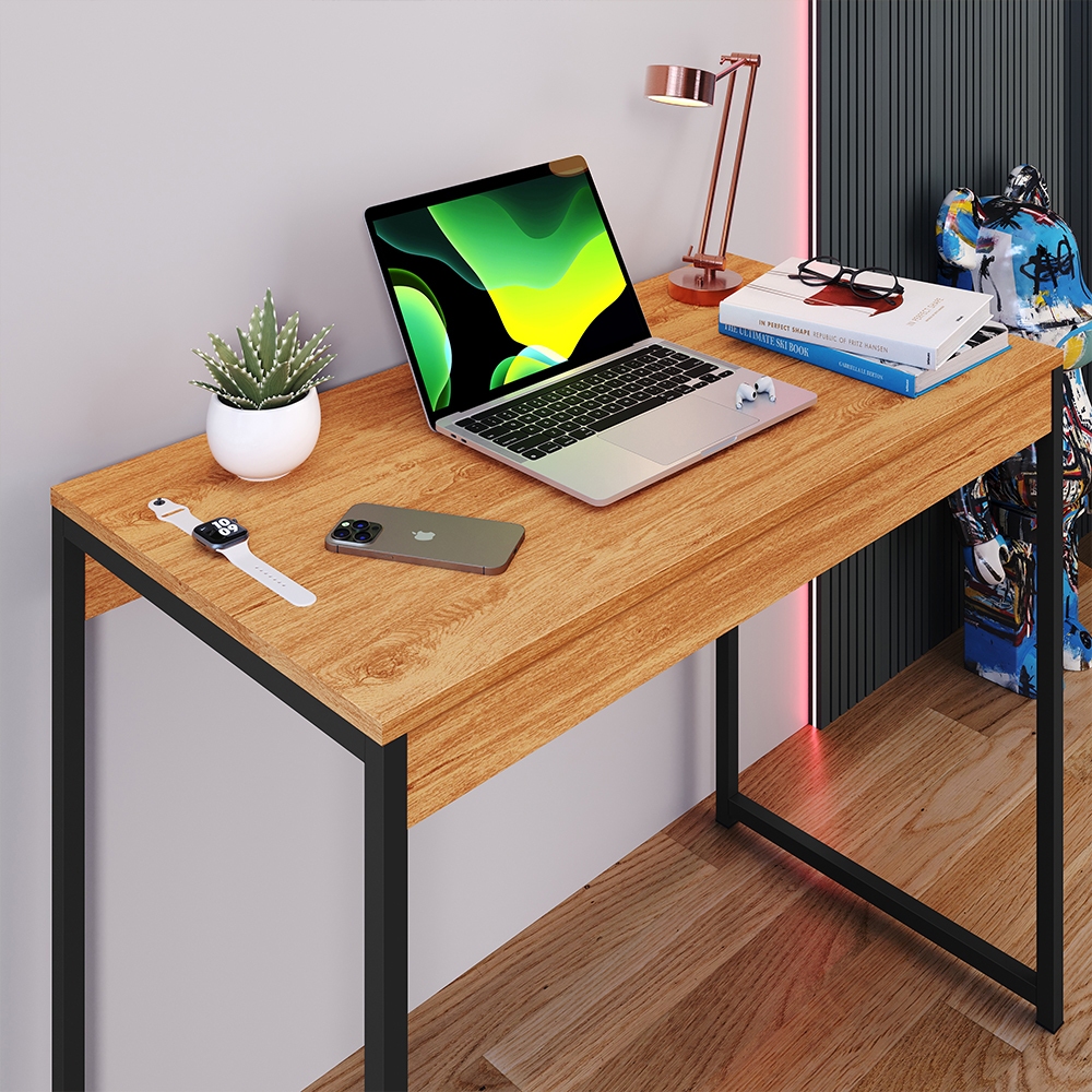 Mesa Escrivaninha Escritório Estudos Estilo Industrial Computador Home ...