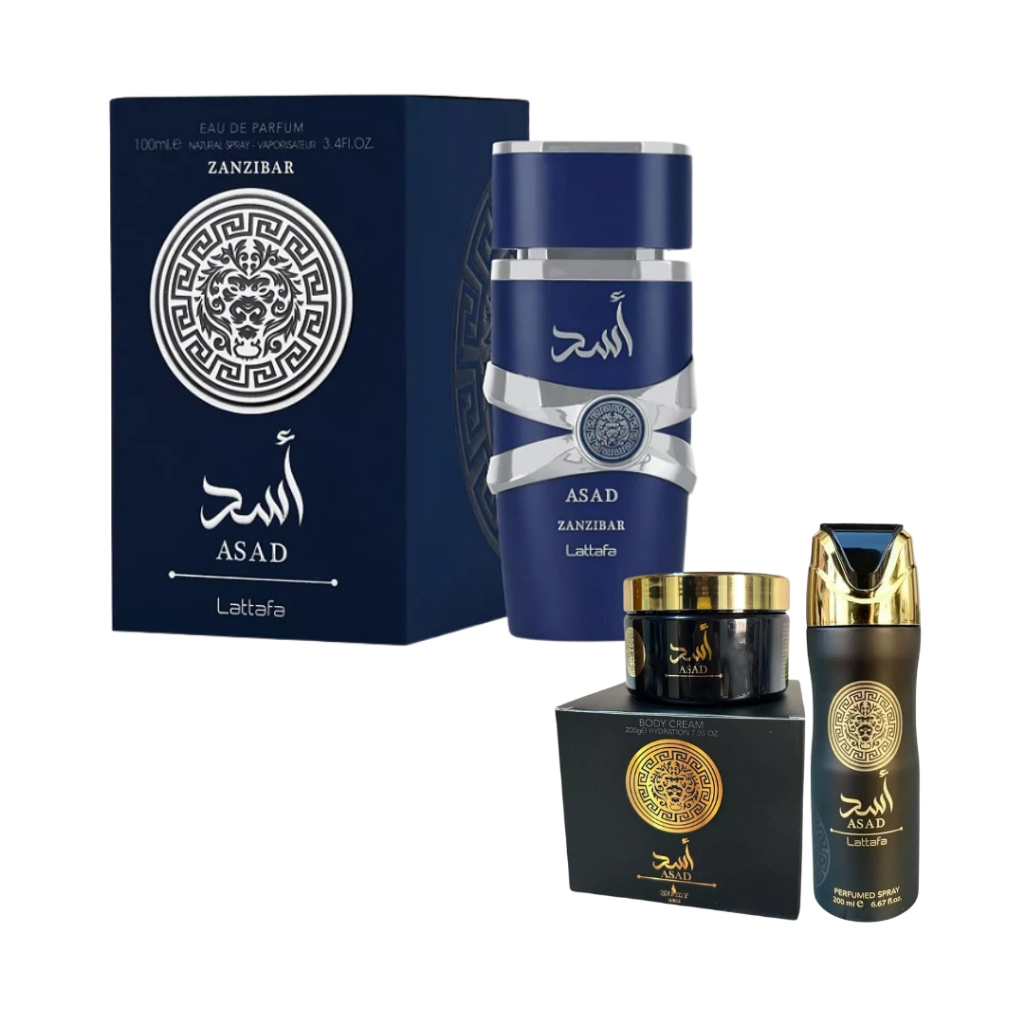Kit 3 em 1 Asad Lattafa - Creme Asad - Desodorante Asad - Perfume ...