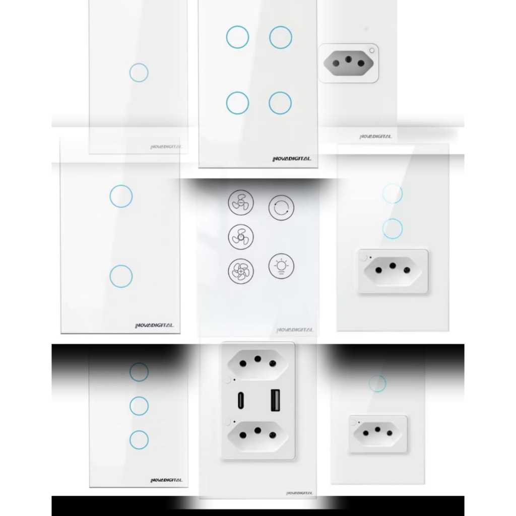 Smart Interruptor wifi alexa e google home nova digital