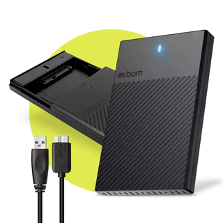 Case Externo Gaveta Hd Sata 2.5 Notebook Slim Usb 3.0 5 Gbps PS4 XBOX Alta Performance