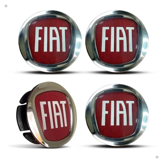 Kit 4 Calotinha Centro Miolo Central Tampa Roda Fiat Argo Pulse Punto Palio Uno Strada Adventure em Oferta na Shopee