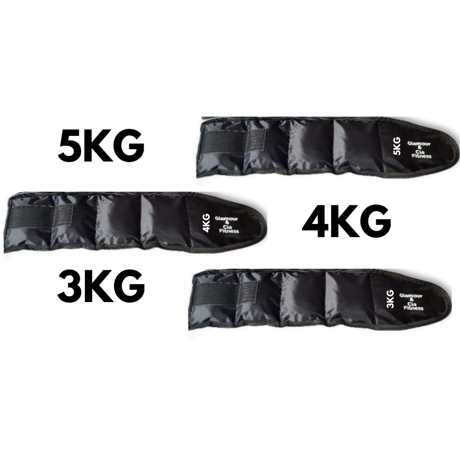Kit Caneleiras de Peso Glamour & Cia Fitness – 3KG 4KG 5KG (Par de 3KG ...