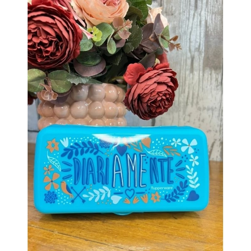 Tupperware Porta Sanduíche Retangular Lettering Azul | Shopee Brasil