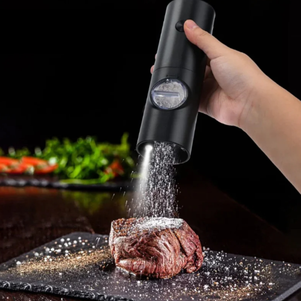 Moedor Elétrico De Sal Pimenta Temperos Condimentos Automáti