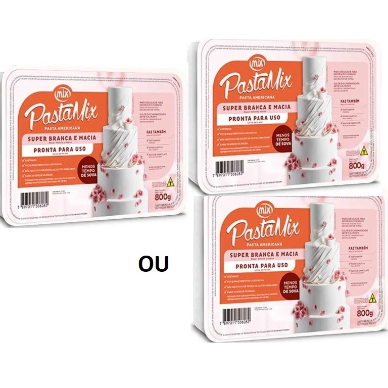 Pasta Americana 800gr Mix 1unid ou 2 unid