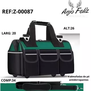 Bolsa/ Mala de Lona para Kit De Ferramentas,Portátil Multi-funcional Manutenção, Eletricista 14/16/18/20 Polegada