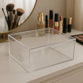 Caixa Acrílica Reforçada 30x20x10 Cm com Tampa Ideal Para Lembrancinhas E Doces em Oferta na Shopee