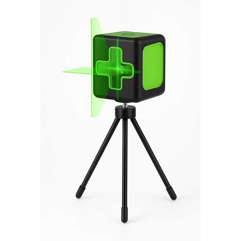 Nível a Laser Verde EXBOM com Tripé 🔧 2 Linhas Cruzadas | Bateria