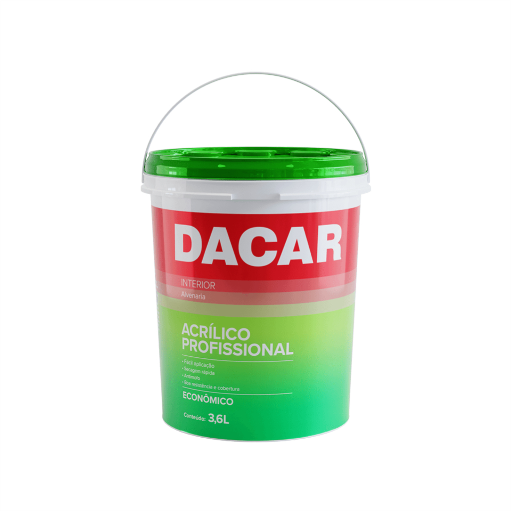 Tinta Acrílica Profissional 3,6l Dacar - Escolha A Sua Cor | Shopee Brasil