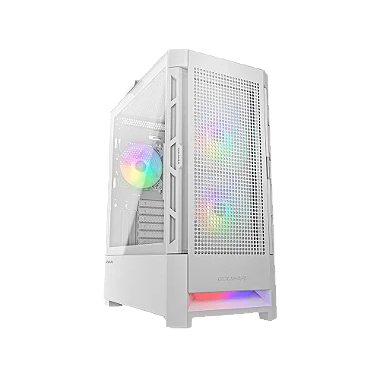 Gabinete Gamer Cougar Gaming Airface Rgb Branco Vidro Temperado Mid Tower