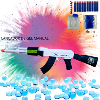 Arma manual lança gel com dardos modelo premium
