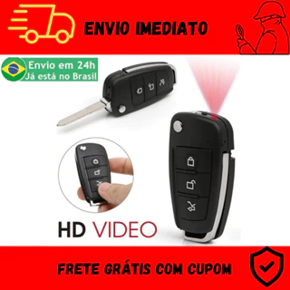 Mini Câmera Escondida Chave Canivete Carro Grava Filma Filmadora Secreta em Oferta na Shopee