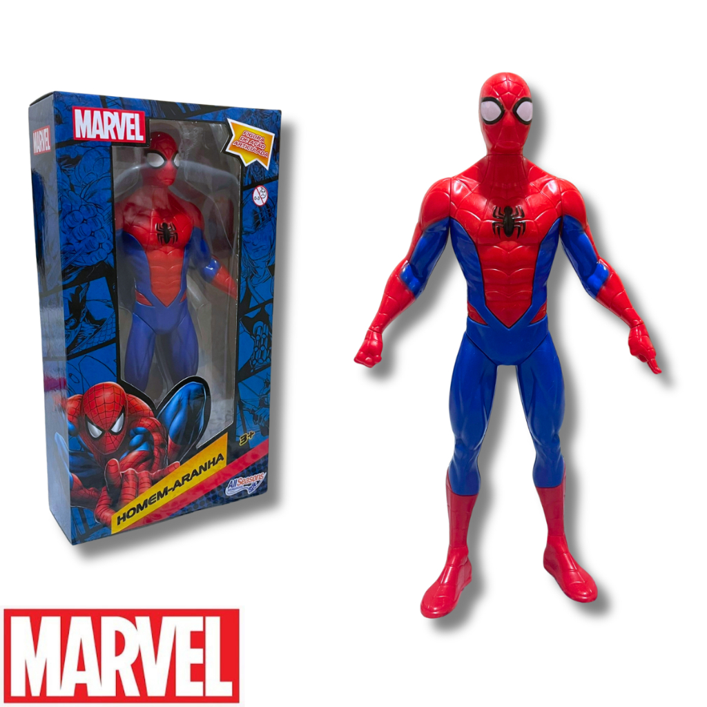 Boneco Homem Aranha Grande Marvel Avengers Spider Man Brinquedo ...