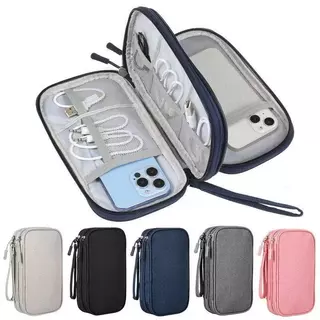 Necessaire organizadora bolsa portatil celular cabos fios  armanazamento em Oferta na Shopee