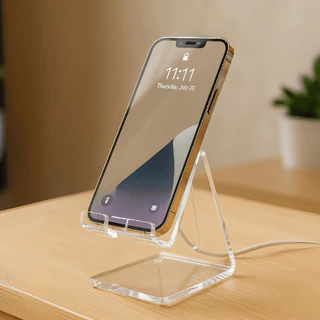 Suporte Em Acrílico P/ Celular Com Design Premium, Estável e Compatível com Todos os Celulares