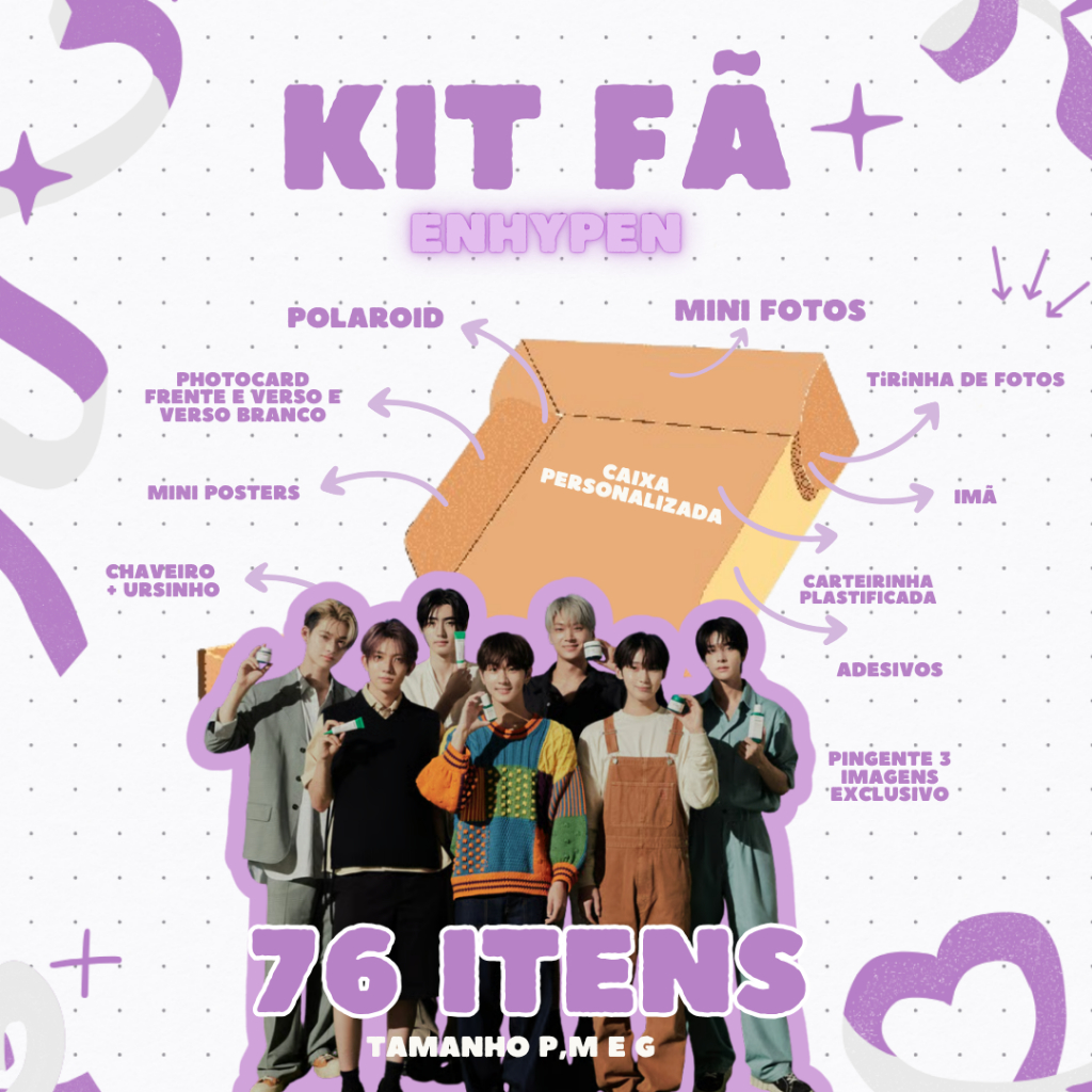 ENHYPEN SHOPEE kpopmerch 33枚 KIT FÃ ENHYPEN (grupo ou solo) [O VIRALIZADO] - ATÉ 76 ITENS