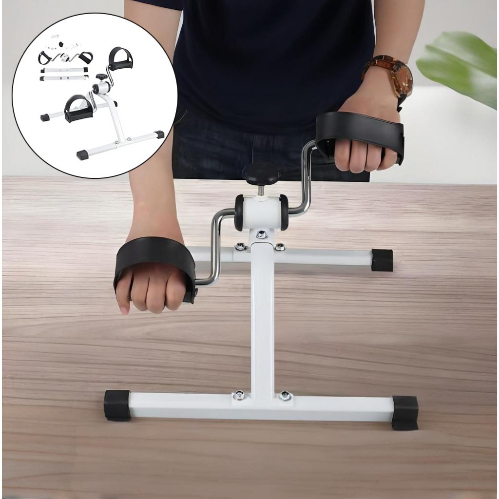 Mini Ciclo Bicicleta Bike Fisioterapia Idosos Braços Pernas-TREINO COMPLETO PARA MÃOS E PÉS