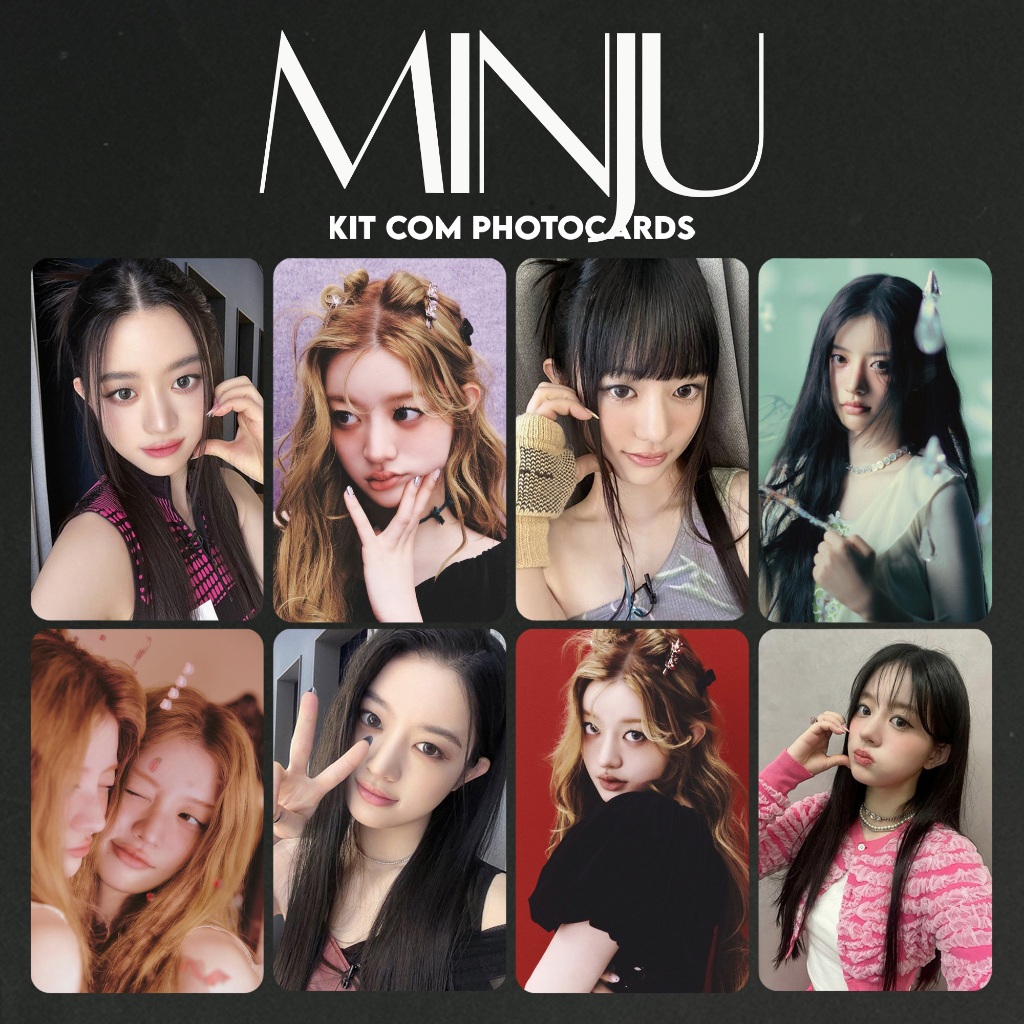 Minju 'ILLIT' | Kit com Photocards Fanmade K-pop | Shopee Brasil