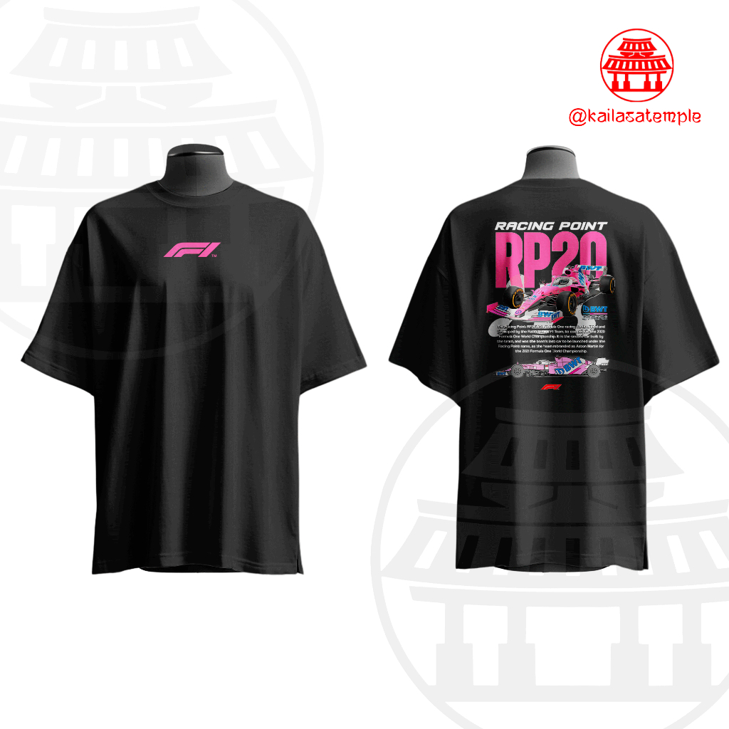 Camiseta Racing Point RP20 Rosa F1 Streetwear Premium 100% Algodão ...
