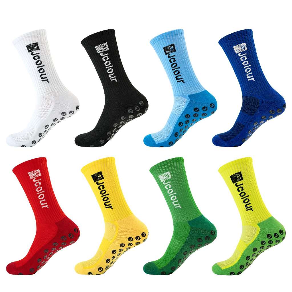 Jcolour Kit 5 Meias Esportivas Futebol Algodão Antiderrapantes De Alta Qualidade A PRONTA ENTREGA