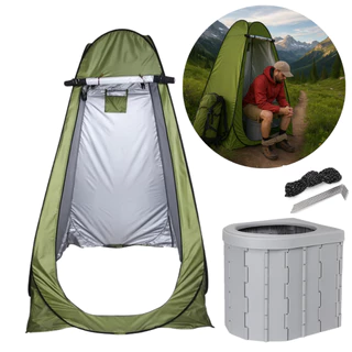 Barraca Trocador De Roupas Banheiro Camping Pop Up em Oferta na Shopee