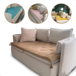 Capa para Sofá Protetora Pillow Top Forrada 2 e 3 Lugares Protetor Pet em Suede Veludo