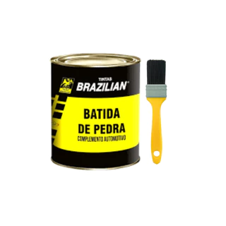 Batida de Pedra 900ml Brazilian + Pincel em Oferta na Shopee