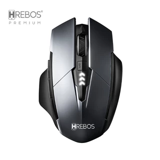 Mouse Sem Fio 2.4G Recarregável Gamer Ergonômico HREBOS IF-263